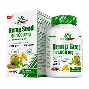 Amix Nutrition Hemp Seed Oil 1.000mg - 60 kapslí