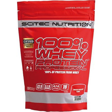 SciTec Nutrition 100% Whey Protein Professional 500g čokoláda/kokos