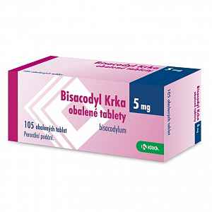 Bisacodyl Krka 5mg obalené tablety 105