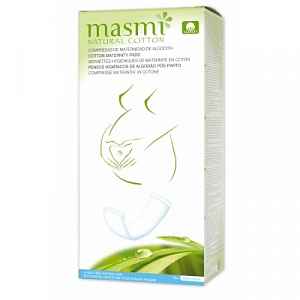 MASMI Porodnické (mateřské) vložky z přírodní bavlny 10ks