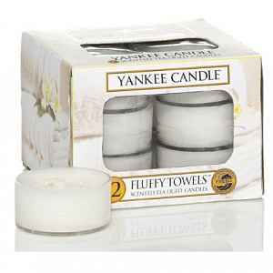 Yankee Candle Aromatické čajové svíčky Fluffy Towels  12 x 9,8 g