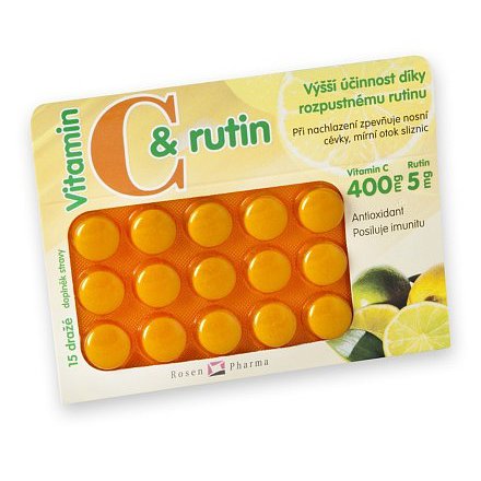 Rosen C+rutin 400 mg dražé 15