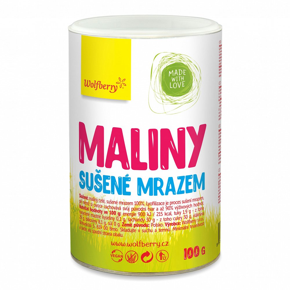 WOLFBERRY Maliny lyofilizované v dóze 100 g