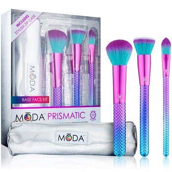 Royal and Langnickel Moda Prismatic Base Face sada štětců s pouzdrem pro ženy