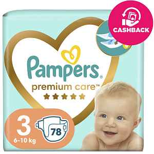 Pampers Pampers Premium Care plenky vel. 3, 6-10 kg, 78 ks