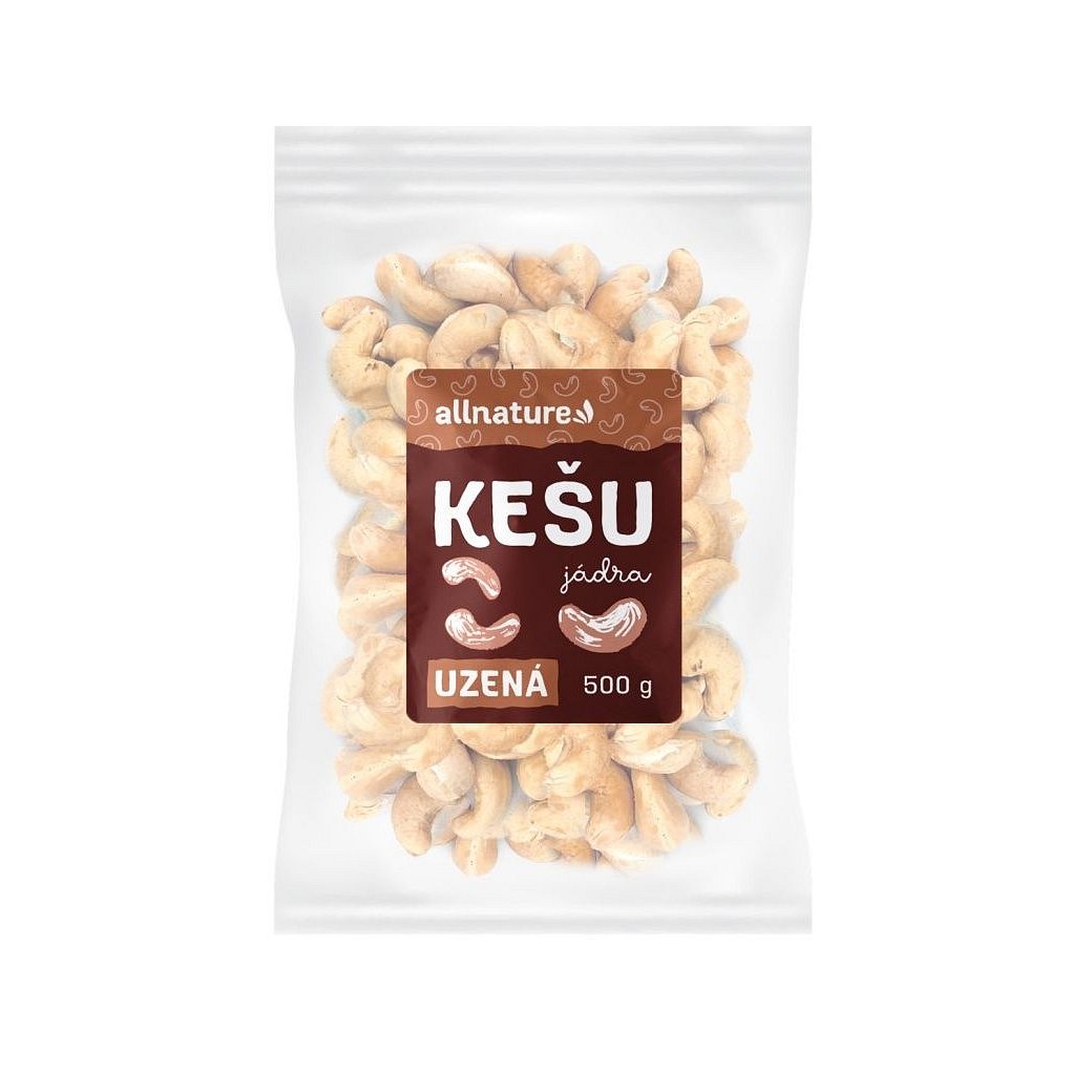 Allnature Kešu jádra uzená 500 g