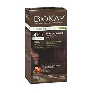 BIOKAP Nutricolor Delicato Rapid 4.05 Čokoládově kaštanová barva na vlasy 135 ml