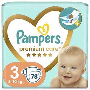 Pampers Pampers Premium Care plenky vel. 3, 6-10 kg, 78 ks