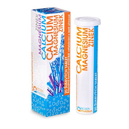 Rosen Calcium Magnesium Zinek tablety šumivé 20