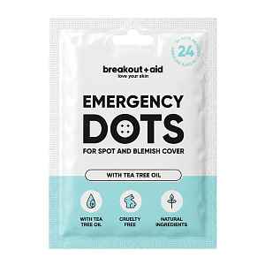 Breakout+aid Náplasti na akné s tea tree 24 ks