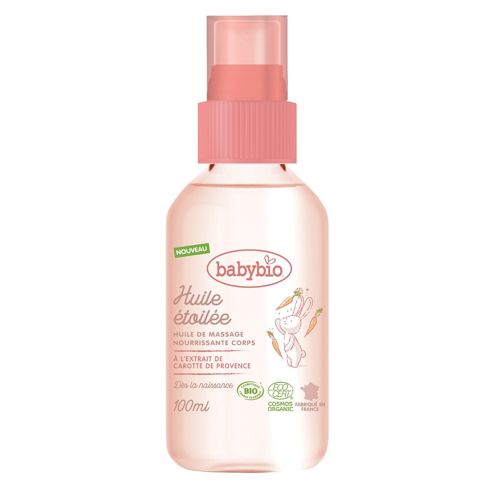 BABYBIO Masážní olejíček pro miminka od narození BIO 100 ml