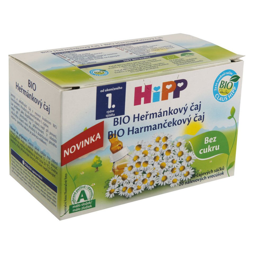 HiPP ČAJ SÁČK.BIO Heřmánkový čaj 20x1.5g