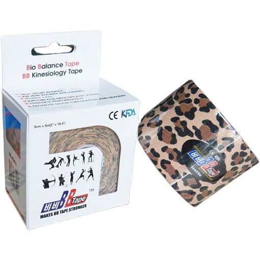 BB Tape Kineziologický tejp 5cmx5m -leopard