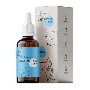 Cure Point CBD Pet 5% tuňák olej 10 ml