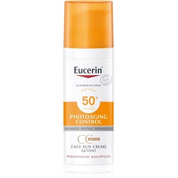 Eucerin Sun Photoaging Control CC krém na opalování SPF 50+ odstín Medium  50 ml