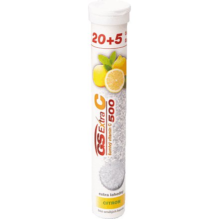 GS Extra C 500 šumivý citron tbl. 20+5