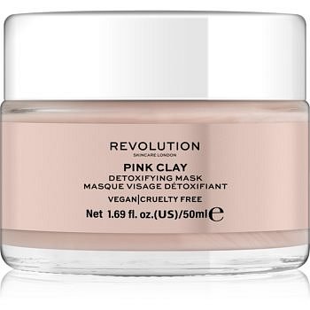 Revolution Skincare Pink Clay detoxikační pleťová maska  50 ml