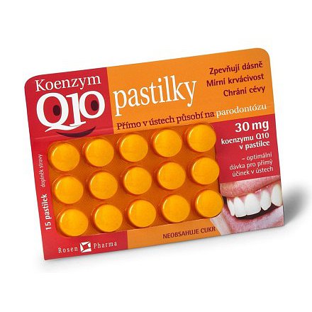 Rosen Koenzym Q10 30mg pastilky 15ks