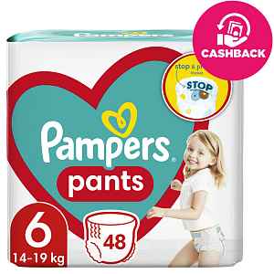 PAMPERS Plenky kalhotkové Active Baby Pants vel. 6 (48 ks) 14-19 kg