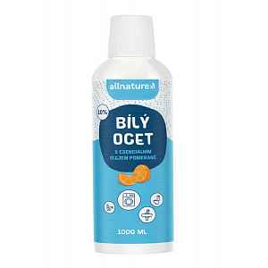 Allnature Bílý ocet 10% s vůní pomeranče 1000 ml
