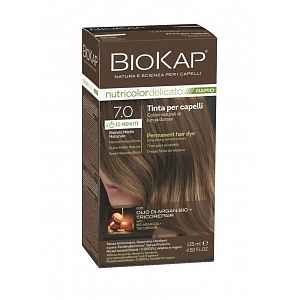 BIOKAP Nutricolor Delicato Rapid 7.0 Střední blond přírodní barva na vlasy 135 ml