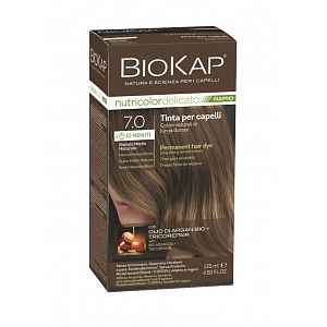 BIOKAP Nutricolor Delicato Rapid 7.0 Střední blond přírodní barva na vlasy 135 ml