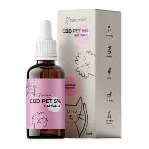 Cure Point CBD Pet 5% klobása olej 10 ml