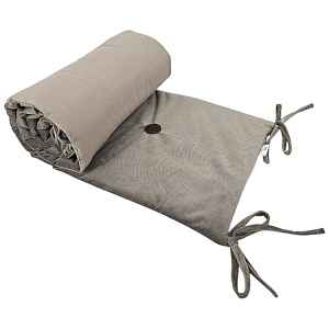 EKO Mantinel do postýlky bavlněný Velvet Dark Beige 360cm