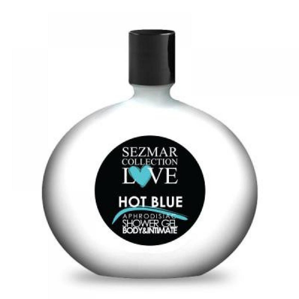 HRISTINA Přírodní intimní sprchový gel s afrodiziaky Hot Blue 250 ml