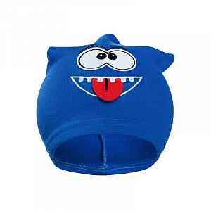 New Baby Podzimní dětská čepička  smíšek světle modrá, vel. 110 (4-5r)