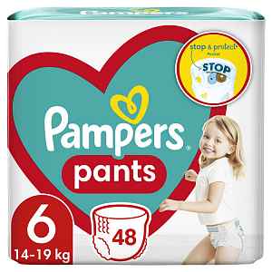 PAMPERS Plenky kalhotkové Active Baby Pants vel. 6 (48 ks) 14-19 kg