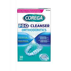 Corega Pro Cleanser Orthodontics čisticí tablety 30 ks