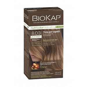 BIOKAP Nutricolor Delicato Rapid 8.03 Přírodní světlá blond barva na vlasy 135 ml