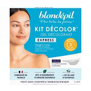 Blondépil Decolor’ Gel Express set pro bělení chloupků na obličeji 4 ks