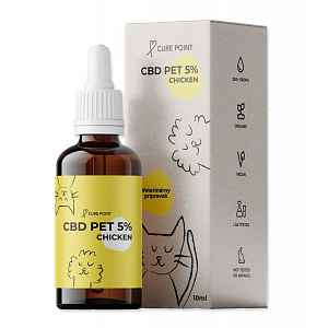 Cure Point CBD Pet 5% kuře olej 10 ml
