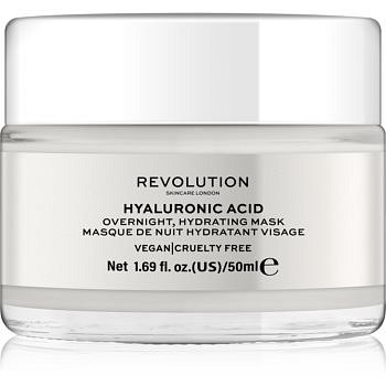 Revolution Skincare Hyaluronic Acid noční hydratační maska na obličej  50 ml