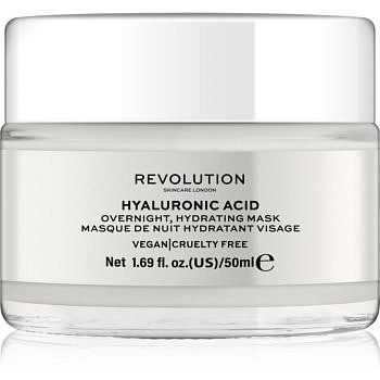 Revolution Skincare Hyaluronic Acid noční hydratační maska na obličej  50 ml