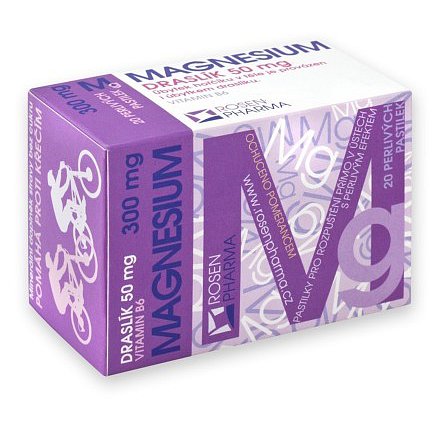 Rosen Magnesium 300mg perlivé pastilky 20ks