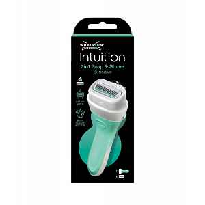 Wilkinson Intuition 2in1 Soap & Shave Sensitive holicí strojek + hlavice 1+1 ks