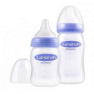 LANSINOH kojenecká láhev 240ml DUOPACK s NaturalWave savičkou (M)