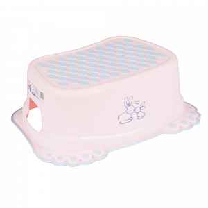 Tega Baby Stolička, schůdek s protiskluzovou funkcí, Eco Bunny, růžový