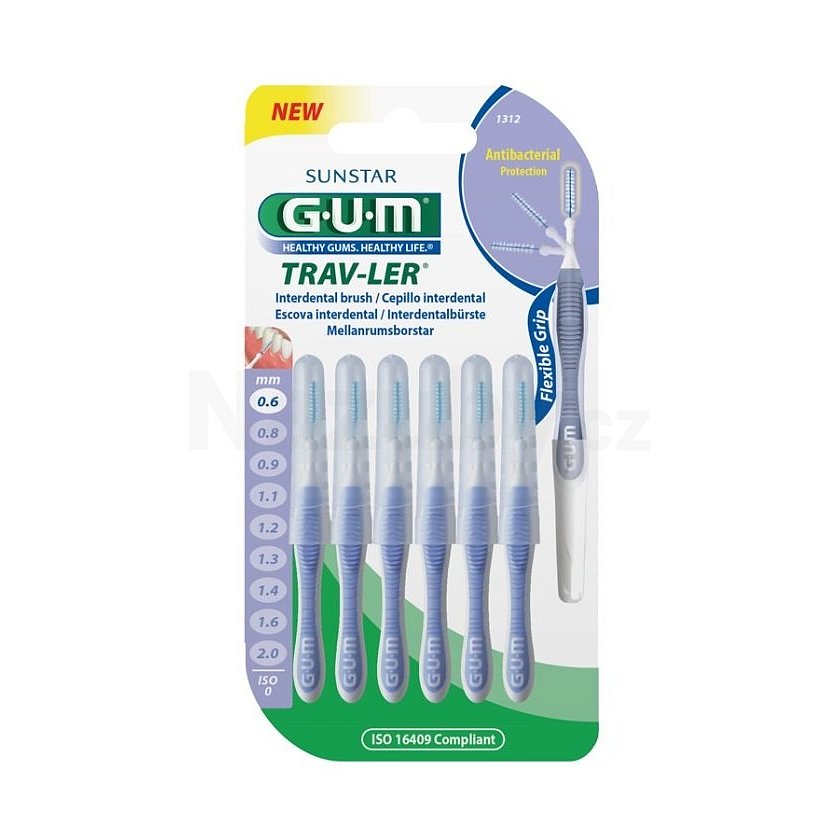 GUM Trav-Ler mezizubní kartáčky 0,6 mm 6 ks
