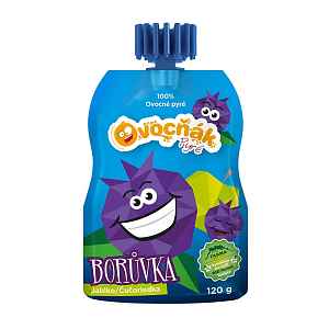 OVOCŇÁK Pyré jablko a borůvka 120 g