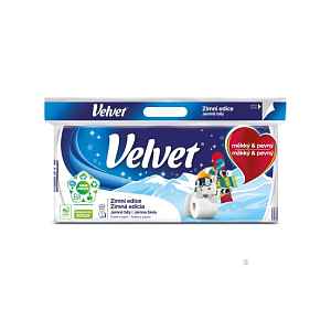 Velvet toaletní papír 3vrstvý - zimní edice 8 rolí