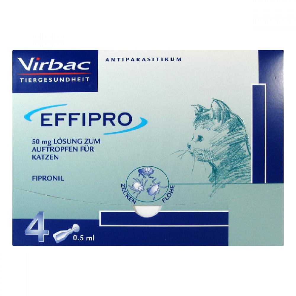 Virbac Effipro Spot-on Cat sol 4x0,5ml