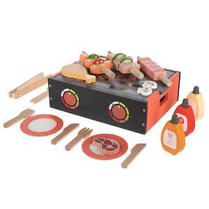 Zopa Dřevěný BBQ gril set