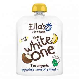 4x ELLA'S Kitchen, Ovocné pyré - White One (Kokos) 90 g