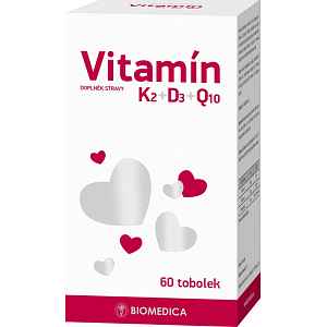 Vitamín K2+D3+Q10 Biomedica 60 tobolek