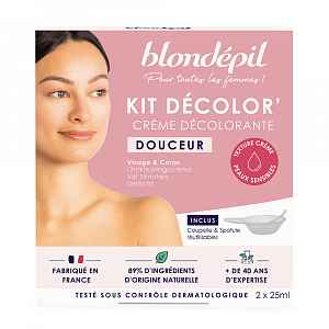 Blondépil Décolor’ Douceur set pro bělení chloupků na obličeji 4 ks