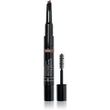 Smashbox Brow Tech to Go tužka a gel na obočí v jednom odstín Brunette 2,9 g